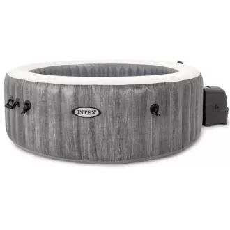   INTEX PureSPA Greywood Deluxe jacuzzi 4 személyes kerek 196 x 71 cm szürke / fehér #28440