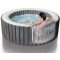 INTEX PureSPA Greywood Deluxe jacuzzi 6 személyes kerek 216 x 71 cm szürke / fehér #28442