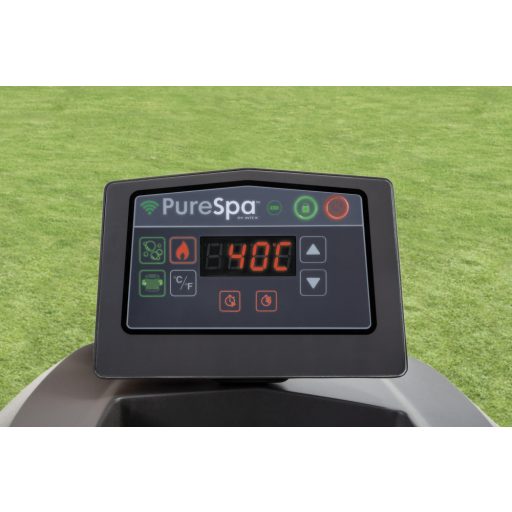 INTEX PureSPA Greywood Deluxe jacuzzi 6 személyes kerek 216 x 71 cm szürke / fehér #28442