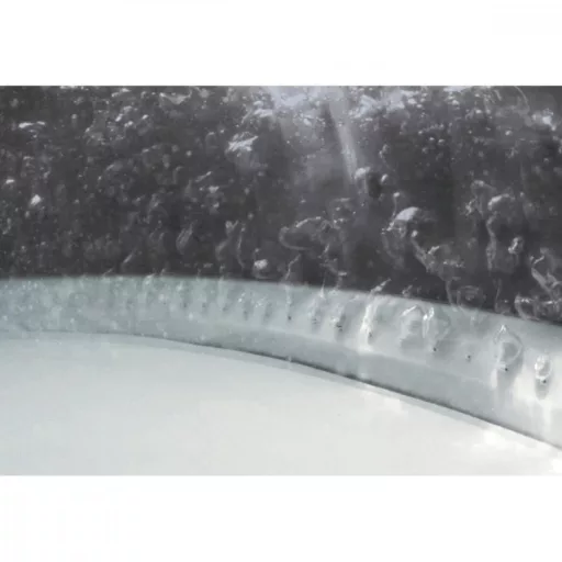 INTEX PureSPA Greywood Deluxe jacuzzi 6 személyes kerek 216 x 71 cm szürke / fehér #28442