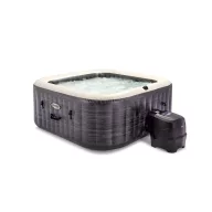   INTEX PureSpa Greystone Deluxe jakuzzi 4 személyes szögletes 175 x 175 x 71 cm szürke / fehér #28450