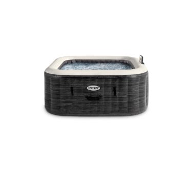   INTEX PureSpa Greystone Deluxe jakuzzi 4 személyes szögletes 175 x 175 x 71 cm szürke / fehér #28450