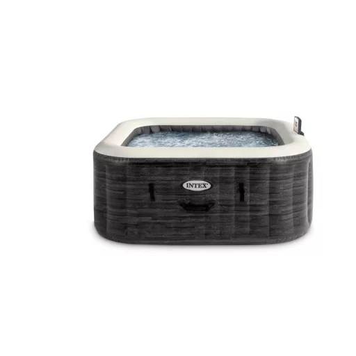 INTEX PureSpa Greystone Deluxe jakuzzi 4 személyes szögletes 175 x 175 x 71 cm szürke / fehér #28450
