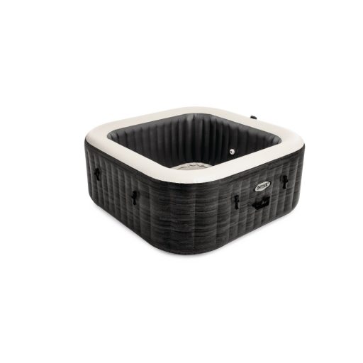 INTEX PureSpa Greystone Deluxe jakuzzi 4 személyes szögletes 175 x 175 x 71 cm szürke / fehér #28450