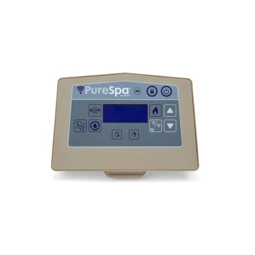 INTEX PureSpa Chevron Deluxe jakuzzi 4 személyes szögletes 175 x175 x 71cm bézs / fehér #28446