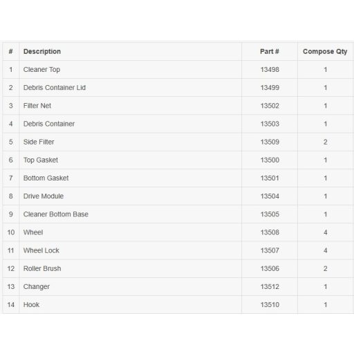 INTEX Robotix Pool Cleaner ZX500R vezeték nélküli automata vízalatti medence porszívó robot #28624