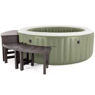   INTEX PureSPA Sahara Tan jacuzzi 6 személyes kerek 216 x 71 cm olivazöld #28428