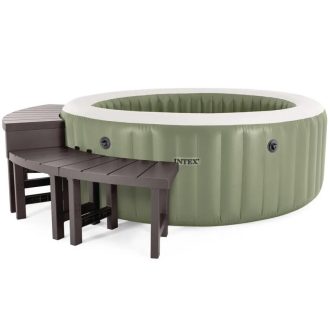   INTEX PureSPA Sahara Tan jacuzzi 6 személyes kerek 216 x 71 cm olivazöld #28428