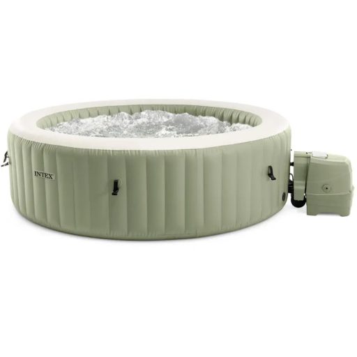 INTEX PureSPA Sahara Tan jacuzzi 6 személyes kerek 216 x 71 cm olivazöld #28428