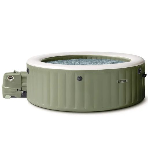 INTEX PureSPA Sahara Tan jacuzzi 6 személyes kerek 216 x 71 cm olivazöld #28428