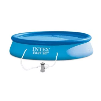   Intex puhafalú medence (3,96m x 84 cm) papírszűrős vízforgatóval #28142