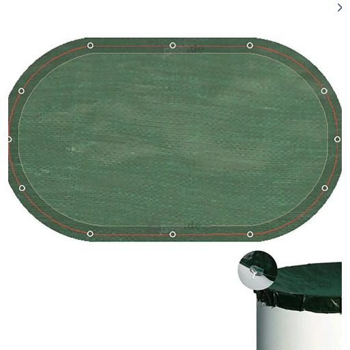 Téli medencetakaró 7,2x3,6m ovál medencéhez