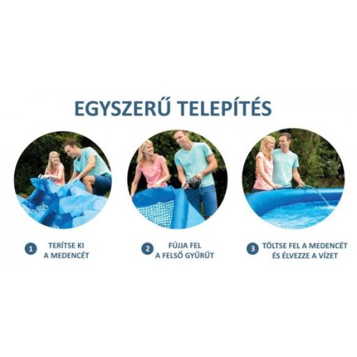 Intex puhafalú medence (3,05m x 76 cm) #28120