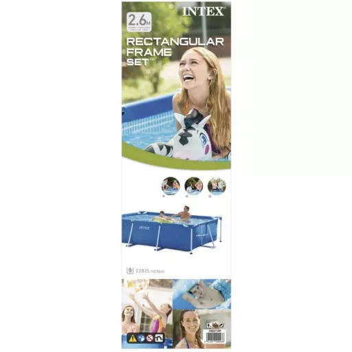 Intex Szögletes fémvázas medence 2,6m x 1,6m x 0,65 m #28271